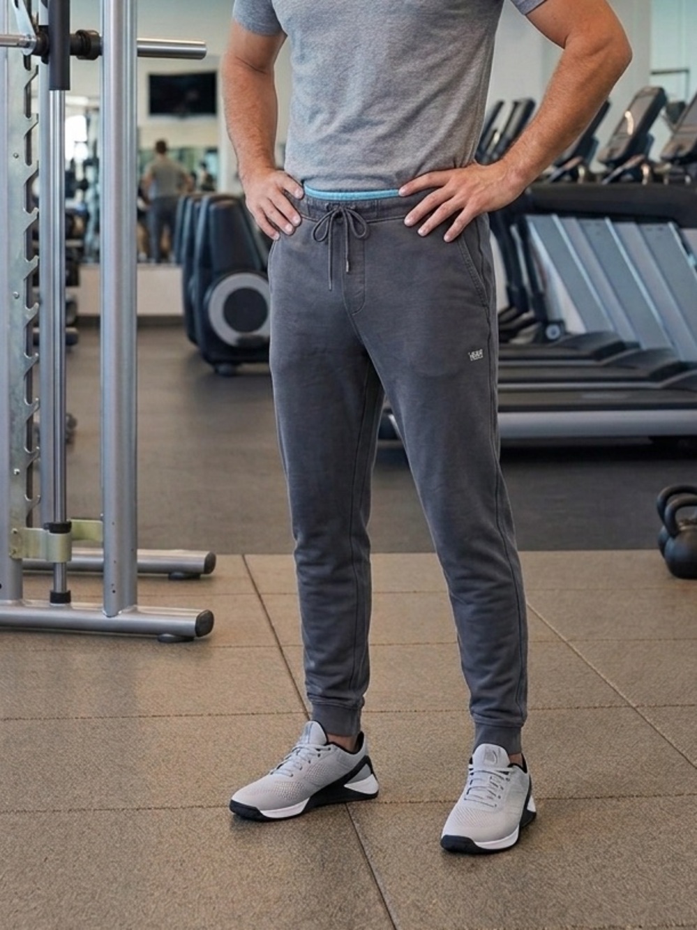 Mack Weldon Slate Gray Drawstring Joggers